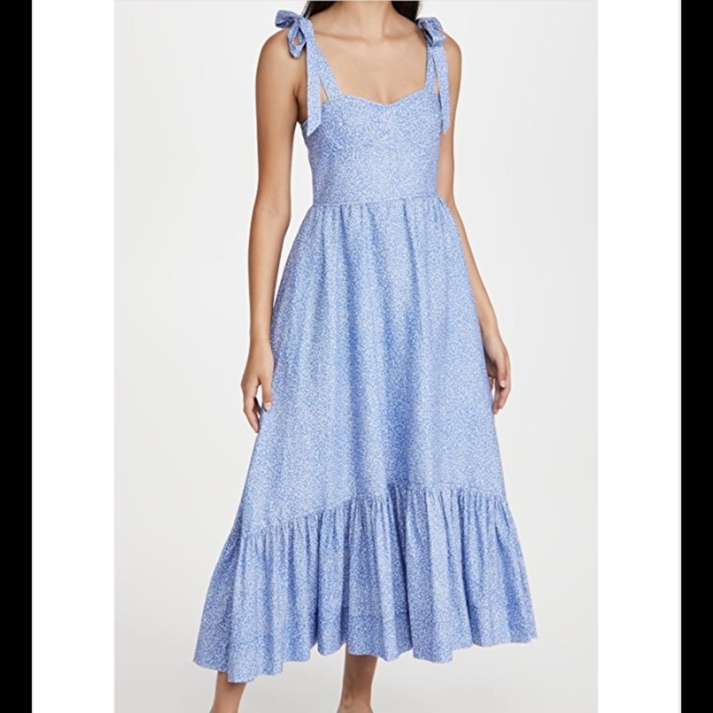 COPY - Jonathan Simkhai - Georgia Linen Midi Dress - NEW WITH TAGS